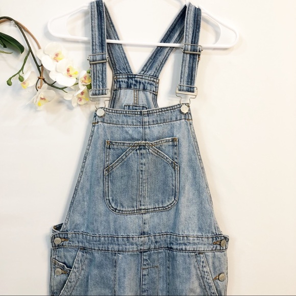 GAP OVERALLS VINTAGE STYLE DISTRESSED CROPPED - Picture 2 of 5